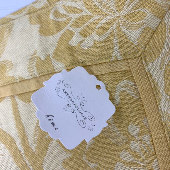 Anthropologie At Home Set Of 4 Placemats Golden Floral Print 14.5" X 19" NEW - Picture 4 of 6